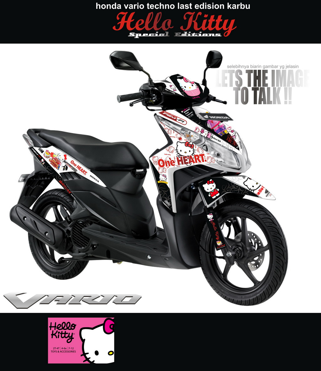 SM61 HONDA VARIO TECHNO LAST EDISI-HELLO KITTY-MEDAN SolusiPrint